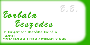 borbala beszedes business card